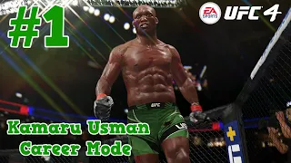 The Nigerian Nightmare : Kamaru Usman UFC 4 Career Mode : Part 1 : UFC 4 Career Mode (Xbox One)