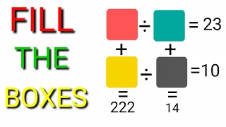 Learn how to fill the boxes with the right values | Fun Puzzle | Maths Olympiad Training