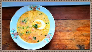 Как приготовить сливочно-сырный суп с красной рыбой и отварными яйцами - очень простой рецепт