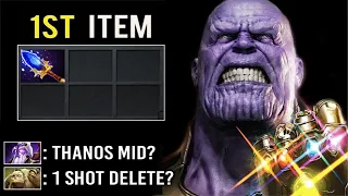 THANOS MID IS BACK! CRAZY 7.34 META First Item Scepter Lion 1 Shot Delete All Epic Game WTF Dota 2