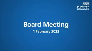 Board Meeting - 1 February 2023