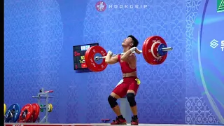 Nguyen Tran Anh Tuan (56) - 140kg & 144kg Clean and Jerks @ 2016 Asian Championships