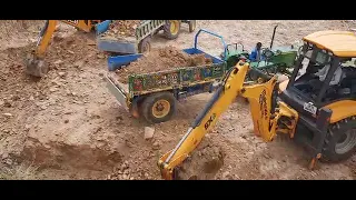 mahindra earthmaster sx vs jcb 3dx|| Which is better? || कौनसी मशीन ले🧐🧐||