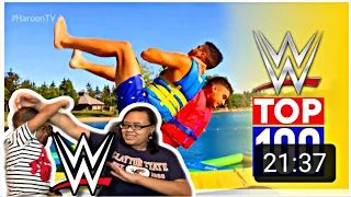 100 Greatest WWE Moves of All Time - WWE Top 100 by Haroon Twins ( Reaction Video ) #WWE #Wrestling