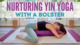 Yin Yoga With A Bolster | 1-Hr Nurturing & Restorative Sequence