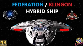 4K USS Kyoto Starfleet Klingon Starship HYBRID - Star Trek Ship Battles - Bridge Commander