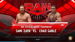 WWE 2K24 Sami Zayn Vs Chad Gable Intercontinental Championship Match