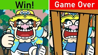 WarioWare: Move It - All Characters Win & Losing Animations + Game Over