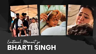 Bharti Singh's husband Haarsh Limbachiyaa follows tradition with son Gola's Mundan at Ambaji | Video
