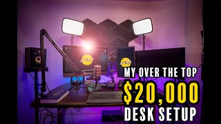 My Dream Productivity Desk Setup is Complete - $20,000 Dollar Streaming/Gaming/Creating Setup