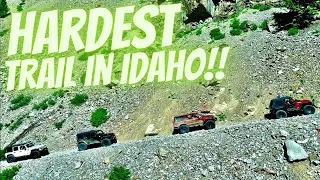 We run the hardest rated trail in Idaho! #offroad #jeep #rockcrawling
