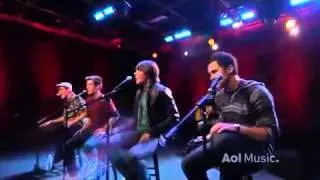 Big time rush - Beautiful Christmas Acoustic - AOL Music Set.flv