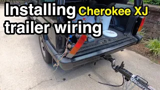 Jeep Cherokee XJ - Installing trailer wiring harness