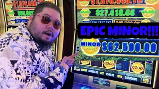 EPIC $62,500 MINOR BALL LANDED!!! UP TO $500/SPIN HIGH LIMIT DRAGON CASH!! HARD ROCK HOLLYWOOD!!