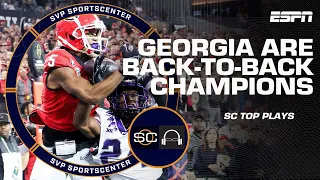 HISTORIC DOMINATION‼ Top plays from Georgia vs. TCU 2023 CFB National Championship | SVP Highlights