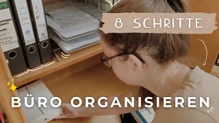 BÜRO AUFRÄUMEN & ORGANISIEREN: 8 Büro Tipps und Tricks | Home Office organisieren und aufräumen