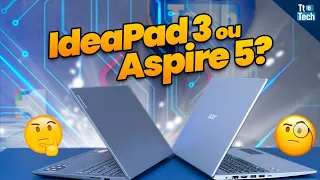 Acer Aspire 5 vs Lenovo IdeaPad 3: Qual MELHOR Notebook Custo-benefício?