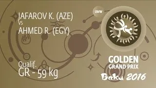 Qual. GR - 59 kg: K. JAFAROV (AZE) df. R. AHMED (EGY), 8-3