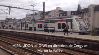 (Paris) RER,Transilien,TER et Intercité à Saint-Lazare,Houilles et Maison Laffite