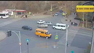 ДТП (авария г. Волжский) пр. Ленина ул. Космонавтов 12-11-2018 14-10