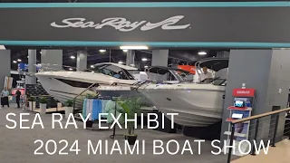 Sea Ray Boats at the Miami Boat Show 2024