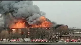 В Питере горит Невская мануфактура