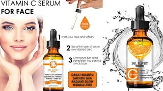 Dr Davey Vitamin C Serum for whitening anti aging.. I Tutorial by AISHA BUTT