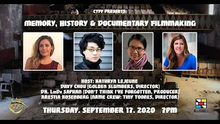 CTFF 8 Panel Discussion: Mem, Hist & Docu Filmmaking - Davy Chou, LinDa Saphan, Arestia Rosenberg