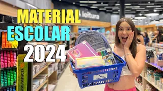 COMPRANDO MEU MATERIAL ESCOLAR 2024!! Canal da Lívia