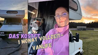 Das kostet ein Monat Vollzeit-Vanlife