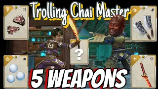 TROLLING CHAI MASTER 😬 BY 5 LEGENDARY WEAPONS ⚔️ SHADOW FIGHT 3 | RAVEN FEAST EVENT | DYNASTYON