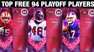 UPDATED TOP FREE 94 OVERALL PLAYOFF PLAYERS TO CHOOSE IN MADDEN 24 ULTIMATE TEAM!