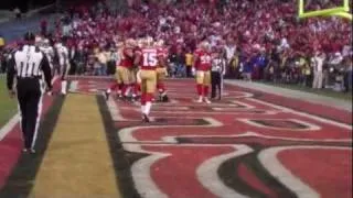 San Francisco 49ers TE Vernon Davis The Catch 3 Highlight Sideline Reaction