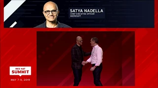 Tuesday afternoon general session - Jim Whitehurst-Satya Nadella Q&A - May 7 - Red Hat Summit 2019