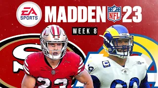 Madden 23 | 49ers vs. Rams Week 8 Simulation | WayneBreezie