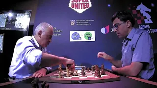 GARRY'S ATTACK!! Garry Kasparov vs Viswanathan Anand || Croatia Blitz chess 2021 - R13