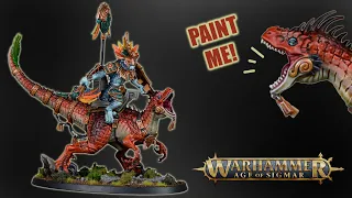 Contrast Hacks! Painting A Saurus Scar Veteran on Aggradon for Warhammer Age of Sigmar