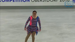 Maria BALL. Oberstdorf 2018. Bronze Ladies III A - Free Skating. 8 place