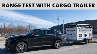 Mercedes Benz EQC Range Test With Cargo Trailer - Can It Make 270km?