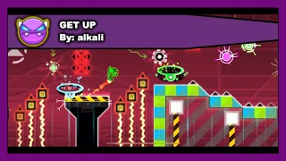 [DEMON LEVEL] Geometry Dash - GET UP by alkali 100% Complete