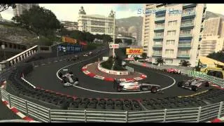 F1 2011 - Gameplay - Monaco GP - Mercedes F1 - Schumacher