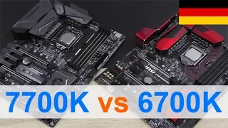 Intel i7-7700K vs 6700K - Stock und IPC Leistung [DEUTSCH]