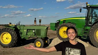 John Deere Tractors: New and Old