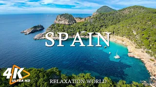 FLYING OVER SPAIN 4K UHD - Relaxing Music Along With Beautiful Nature Videos - Amazing Nature