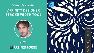 Affinity Designer Stroke Width Tool
