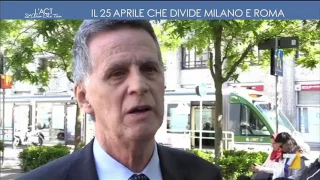 Il 25 aprile che divide Milano e Roma