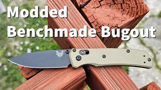 Modded Benchmade Bugout - AWT Aluminum Scales