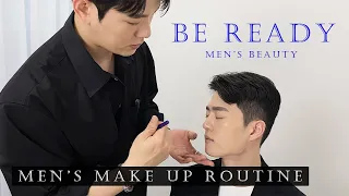 ASMR 전문가에게 받는 남자 메이크업 튜토리얼 | Korean Men's make up tutorial | BE READY