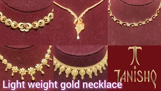 Tanishq light weight gold necklace set designs with price | Tanishq gold necklace | Tanishq