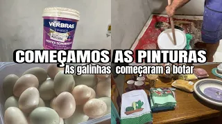 COMEÇAMOS AS PINTURAS NO NOSSO QUARTO//TÁ FICANDO LINDO//VEM MUITAS NOVIDADES